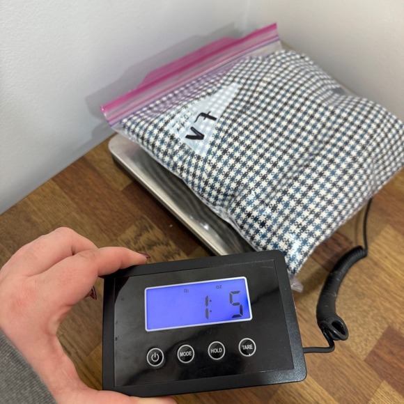 Talbots Women Blazer Jacket 2 Blue Black Checkered Single Button Jacket NEW $189 - Picture 8 of 8